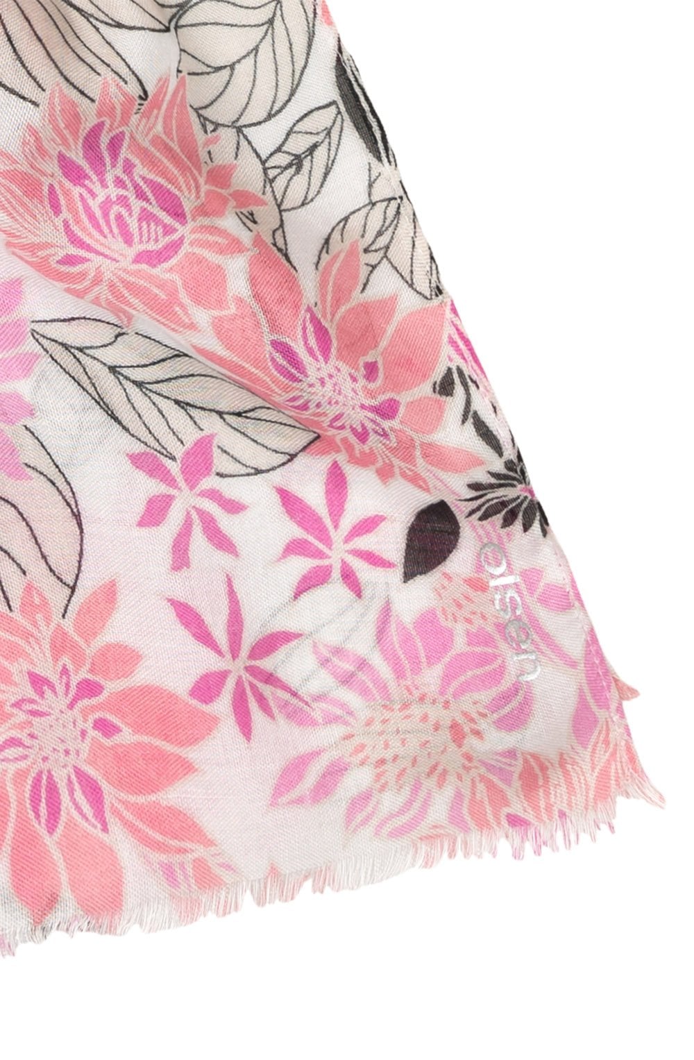 Pink Floral Life Motion Lightweight Scarf