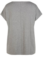 Pink & Grey Striped T Shirt