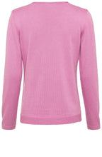Pink Horizontal Ribbed Jumper