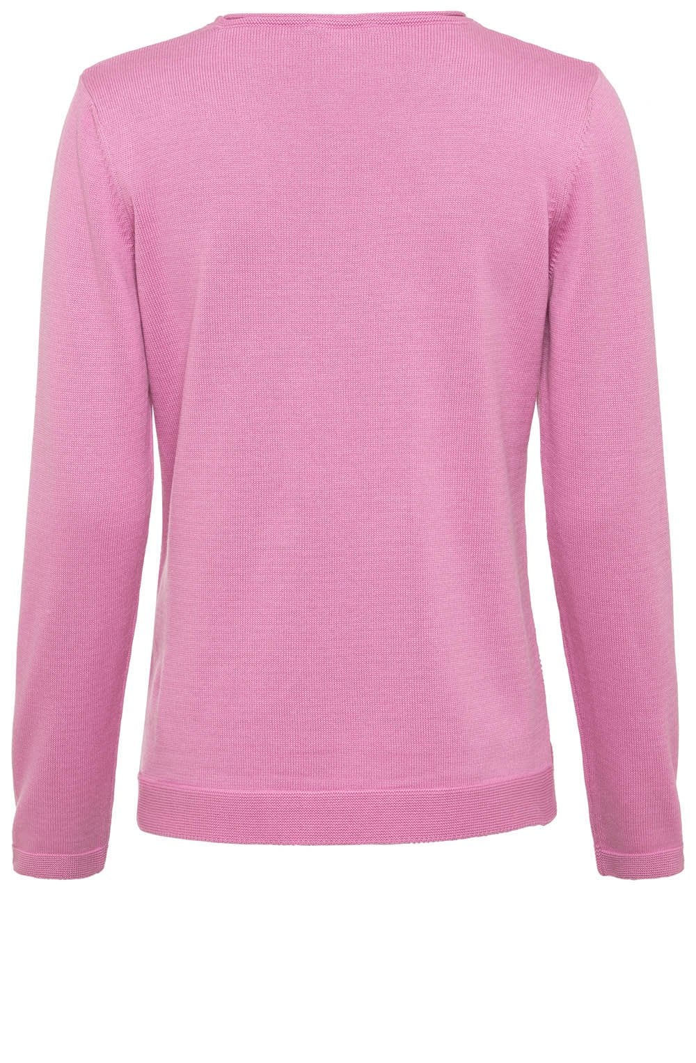 Pink Horizontal Ribbed Jumper