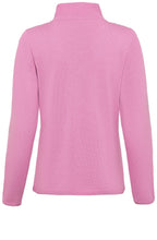 Pink Horizontal Ribbed Knit Cardigan
