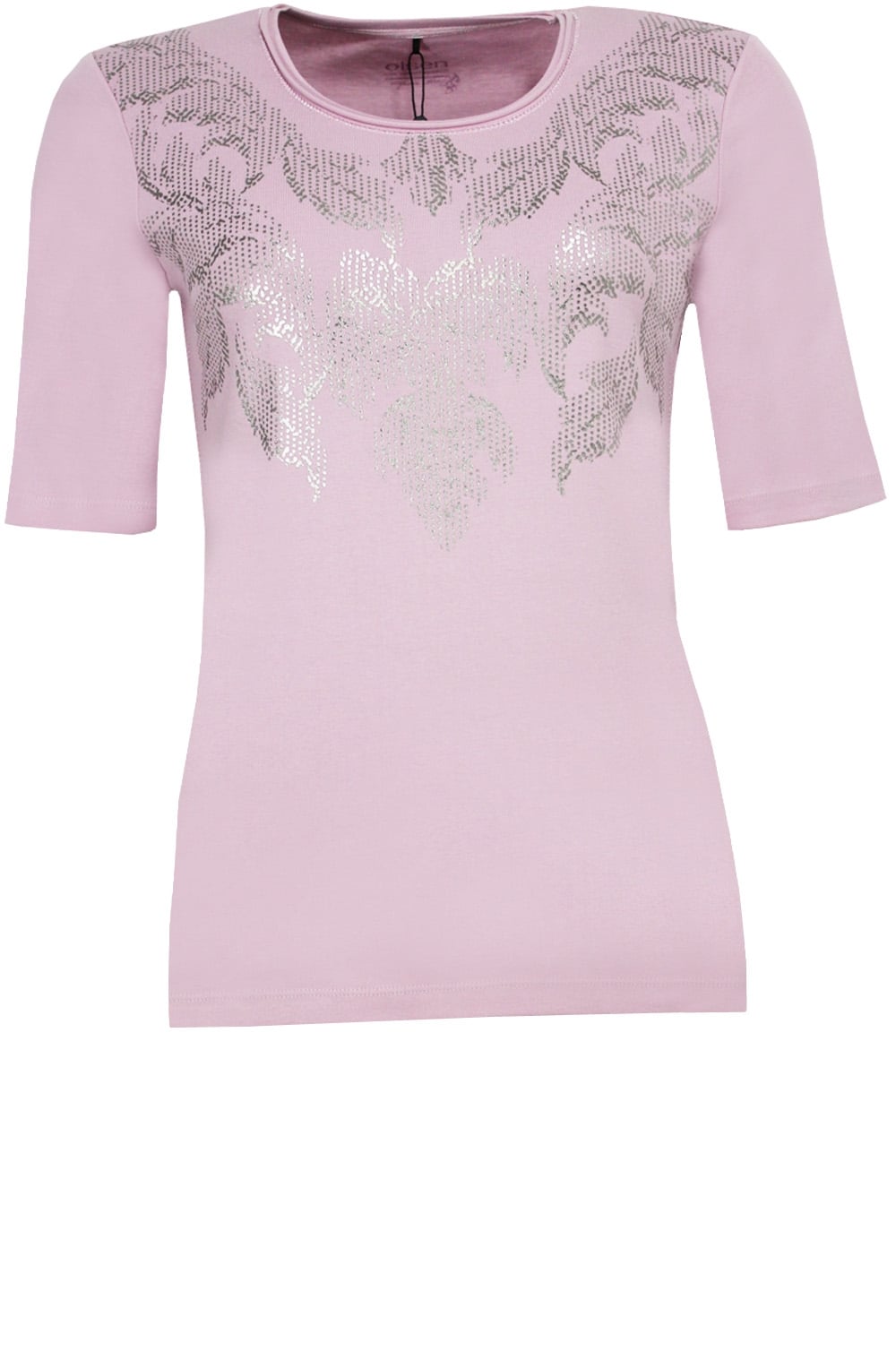 Pink Metallic Design Top