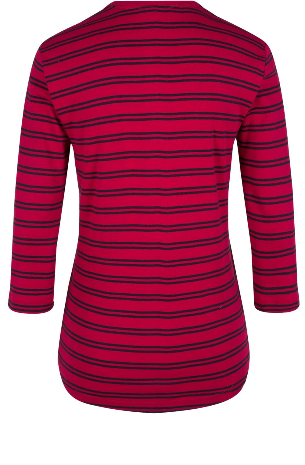Pink & Navy Striped Top