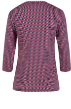 Pink Patterned Jersey Top