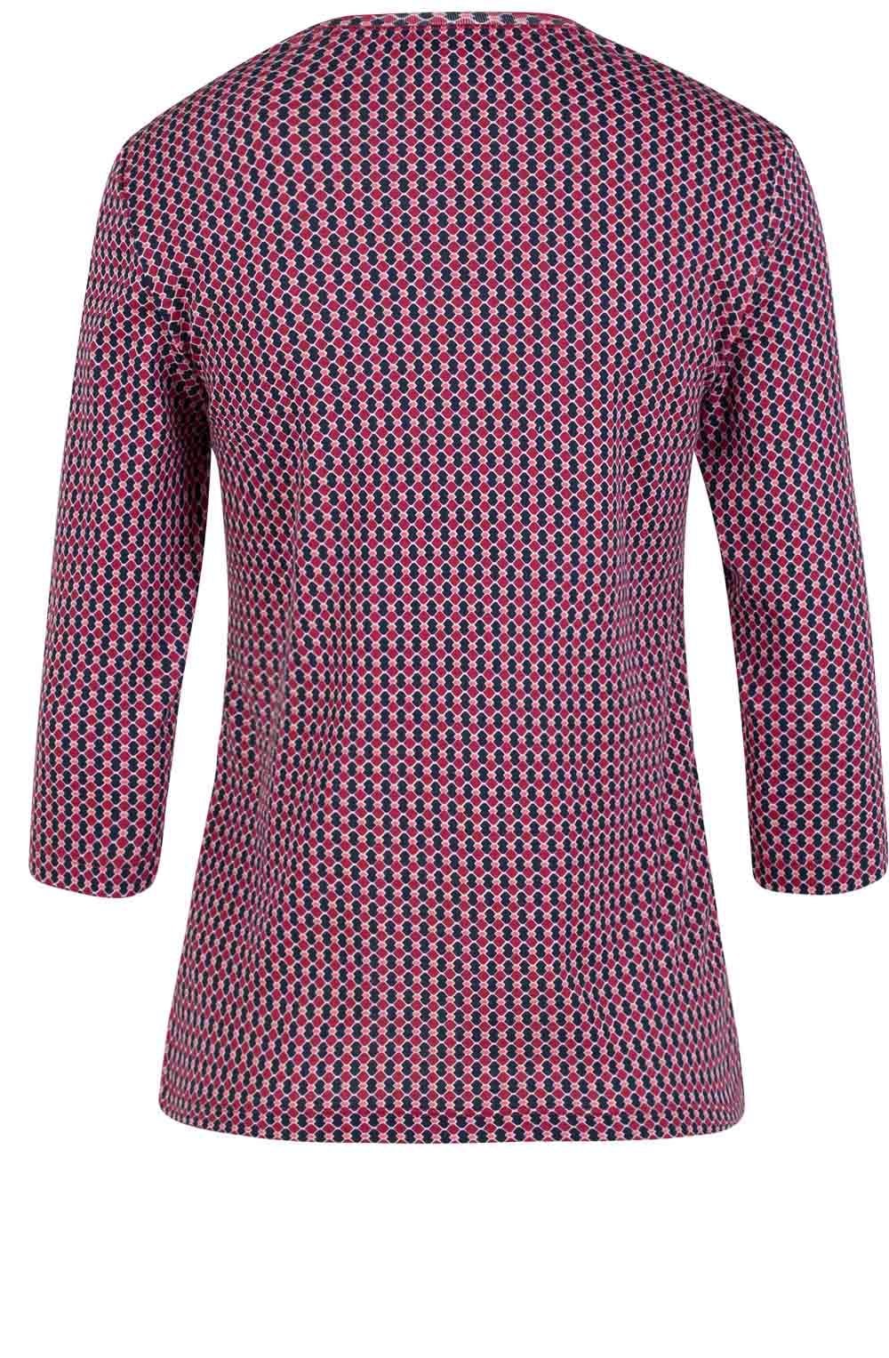 Pink Patterned Jersey Top