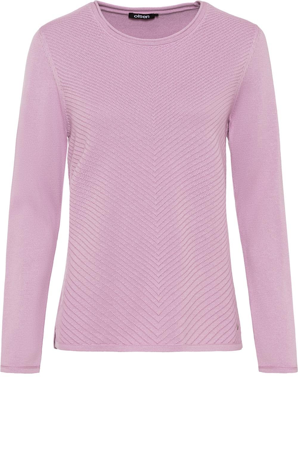 Pink Ribbed Front Jumper