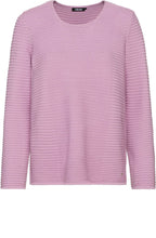 Pink Ribbed Knit Jumper