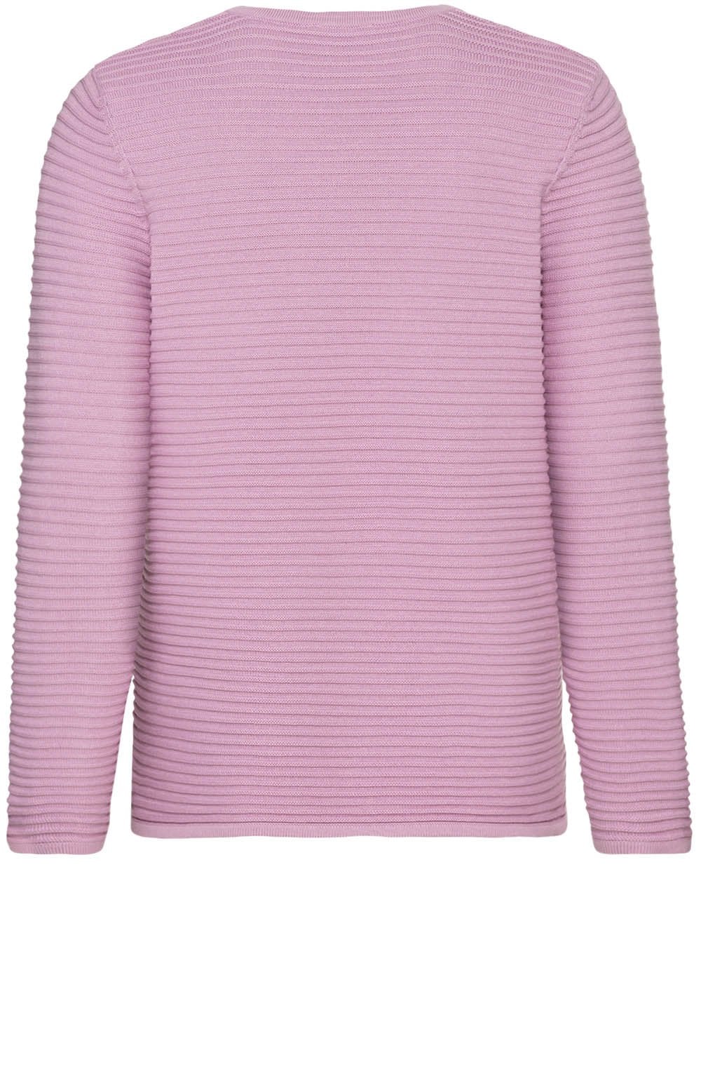 Pink Ribbed Knit Jumper