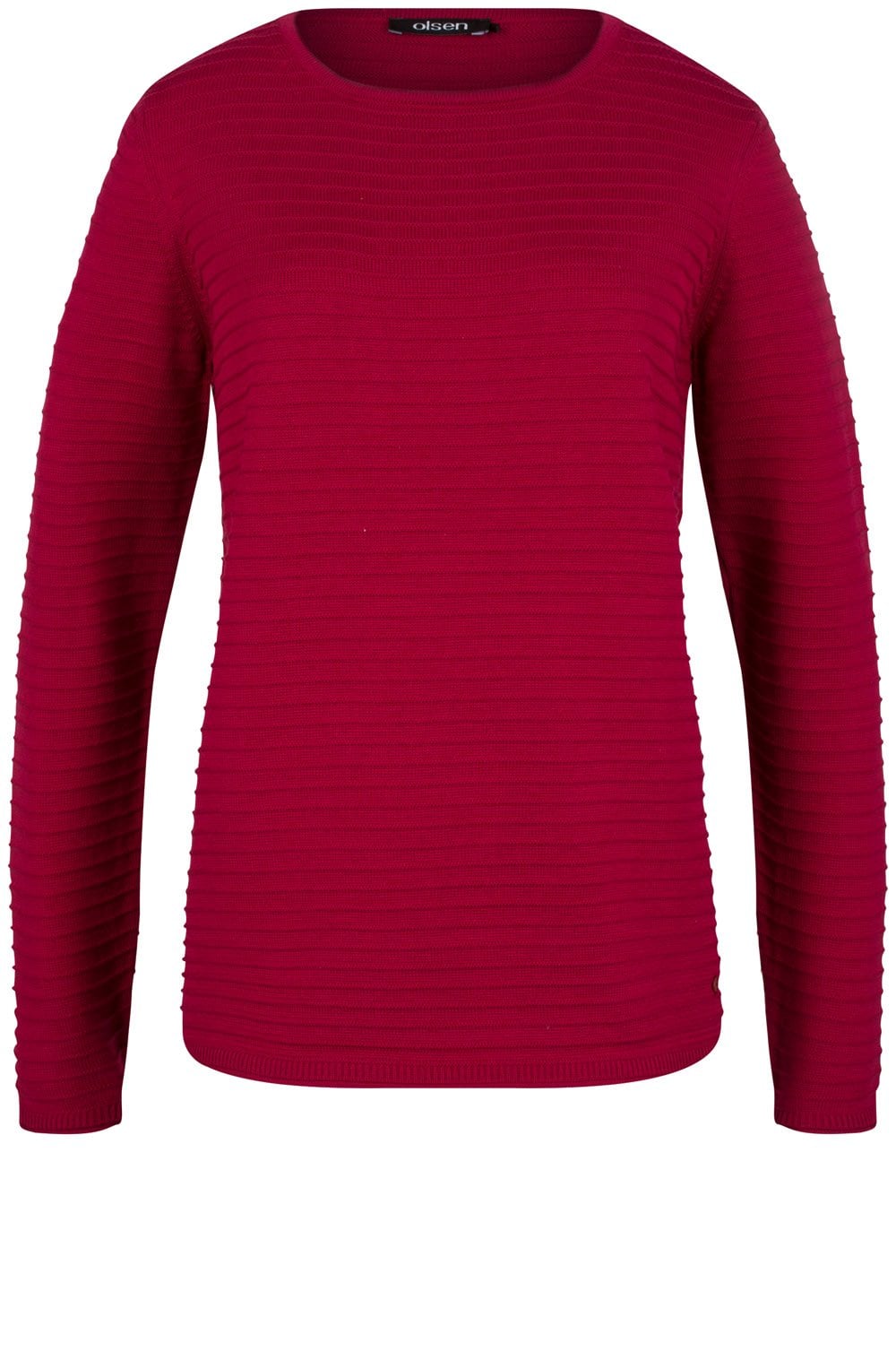 Pink Ribbed Knit Sweater