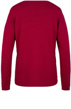 Pink Ribbed Knit Sweater