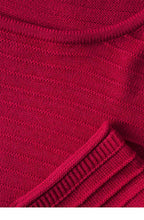 Pink Ribbed Knit Sweater
