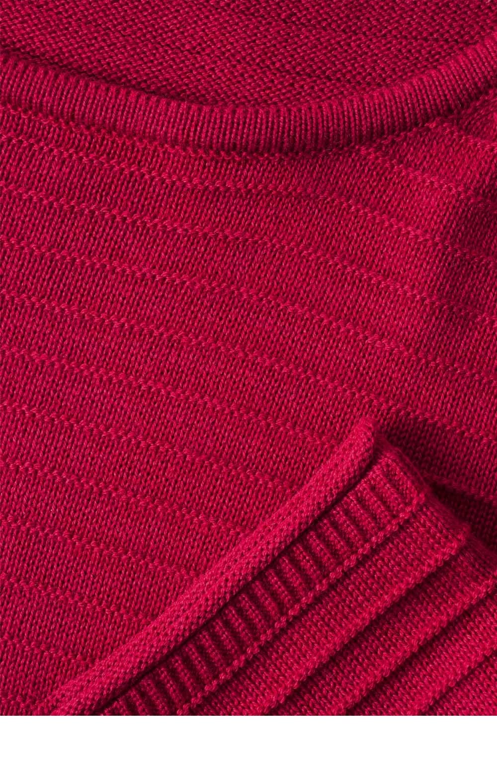 Pink Ribbed Knit Sweater