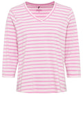 Pink Stripes Sleeved Top