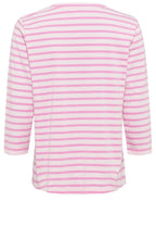 Pink Stripes Sleeved Top
