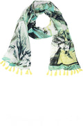 Pistachio Tropical Print Scarf