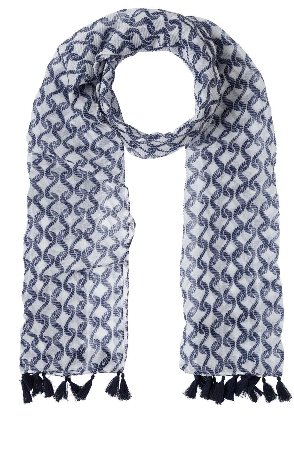 Pleated Rope Design Scarf