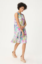 Pool Blue Vibrant Floral Jersey Dress