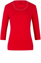 Poppy Red Jersey Top