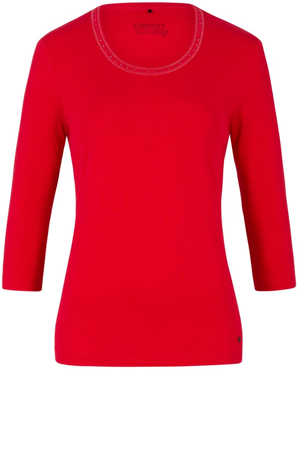 Poppy Red Jersey Top