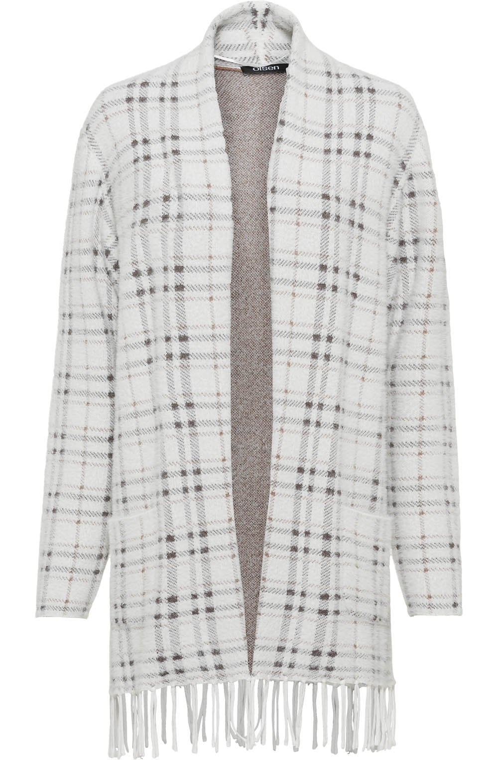 Porcelain Super Soft Tasselled Cardigan