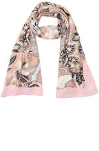 Powder Rose Floral Lightweight Scarf