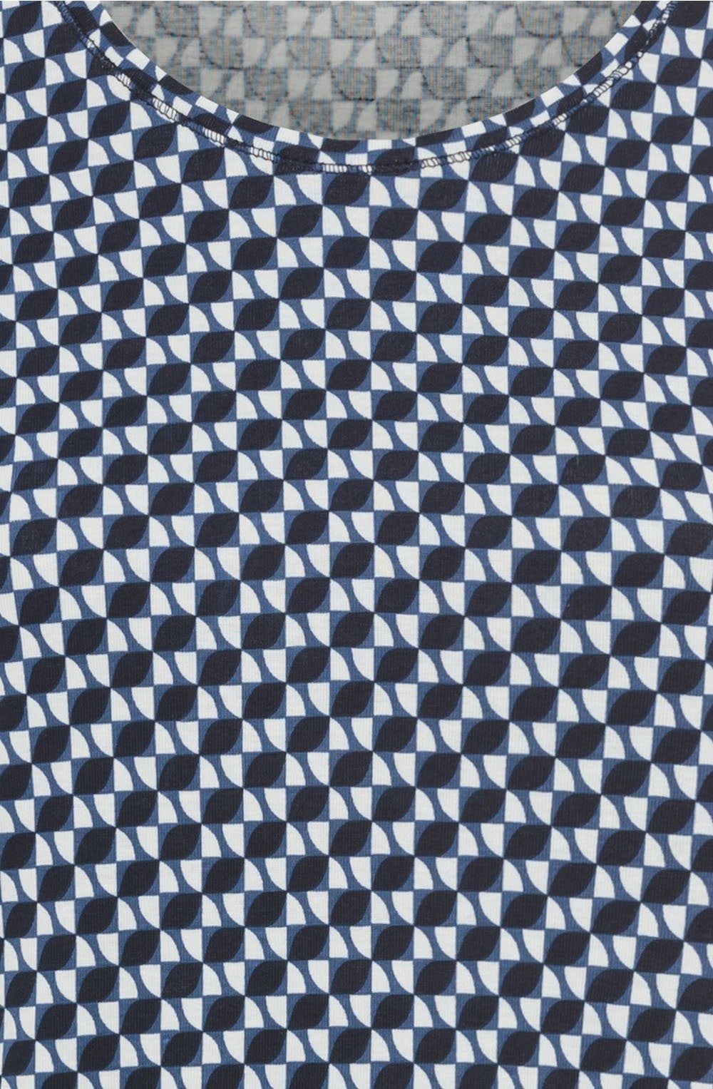 Power Navy Abstract Print Edda T Shirt