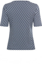 Power Navy Abstract Print Edda T Shirt