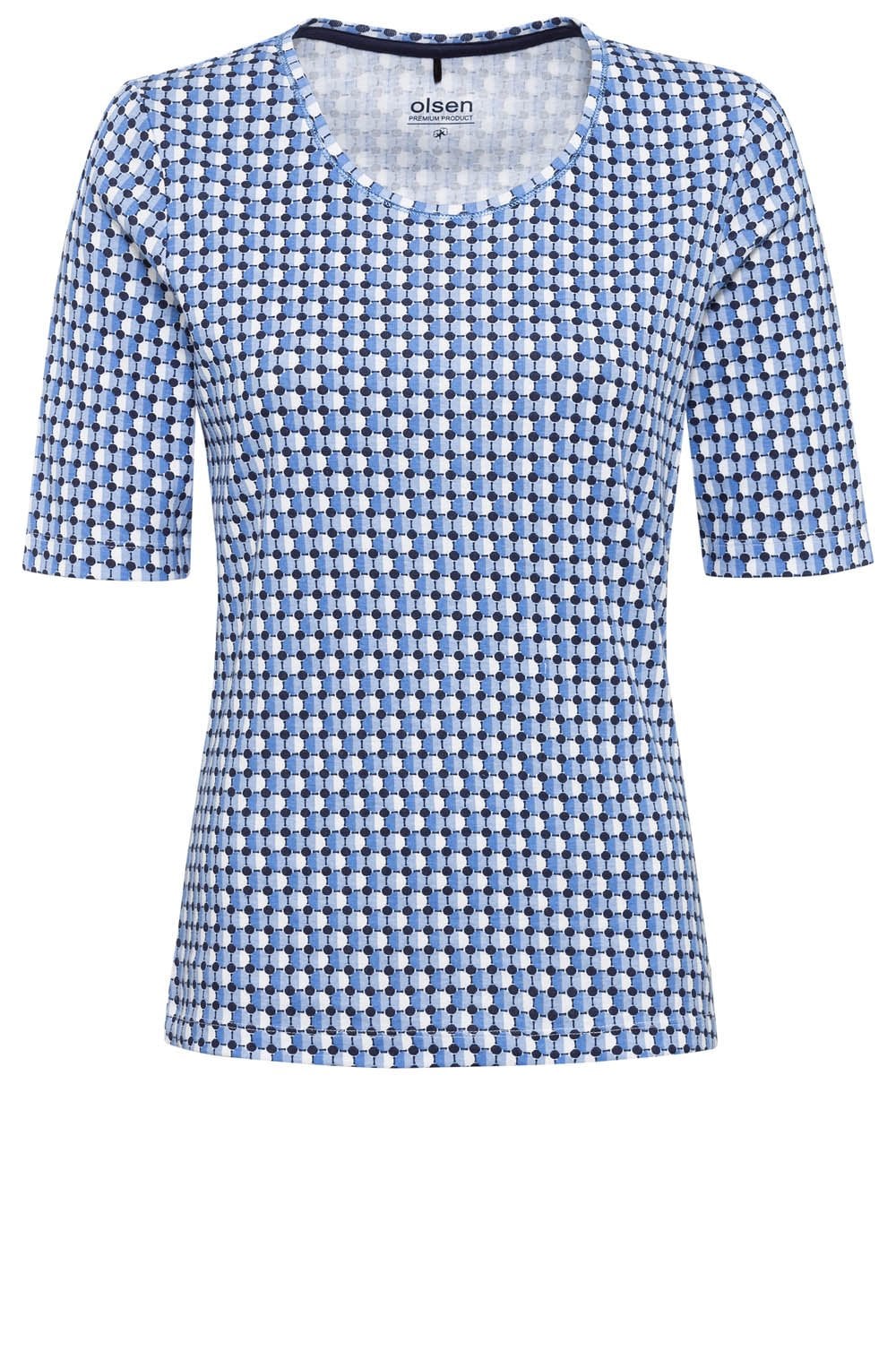Power Navy Bold Print T Shirt