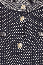 Power Navy Channel Style Cardigan