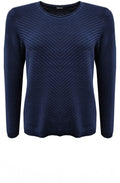 Power Navy Diagonal Knit Henny Jumper