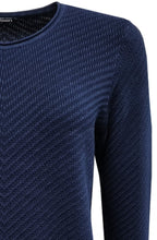 Power Navy Diagonal Knit Henny Jumper