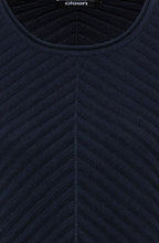 Power Navy Diagonal Knit Jumper