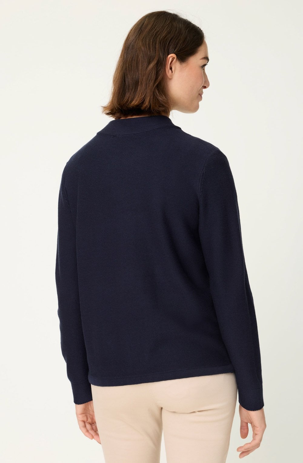 Power Navy Drawstring Henny Cardigan