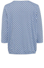 Power Navy Elasticated Hem Top