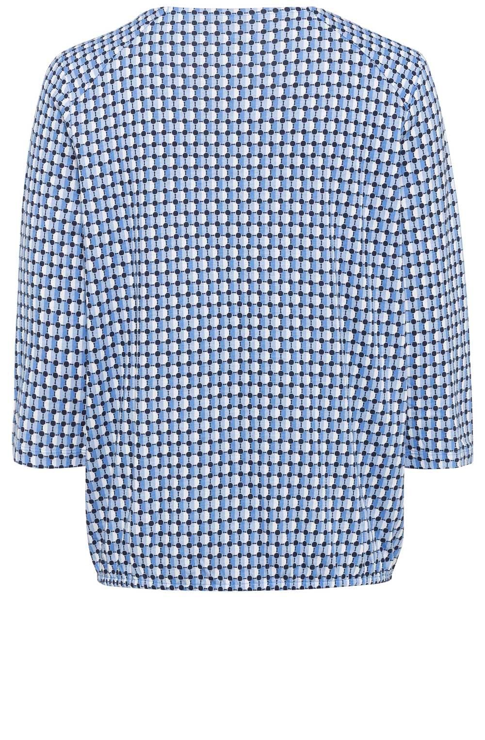 Power Navy Elasticated Hem Top