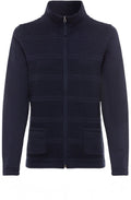 Power Navy Horizontal Ribbed Cardigan