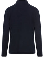 Power Navy Horizontal Ribbed Cardigan