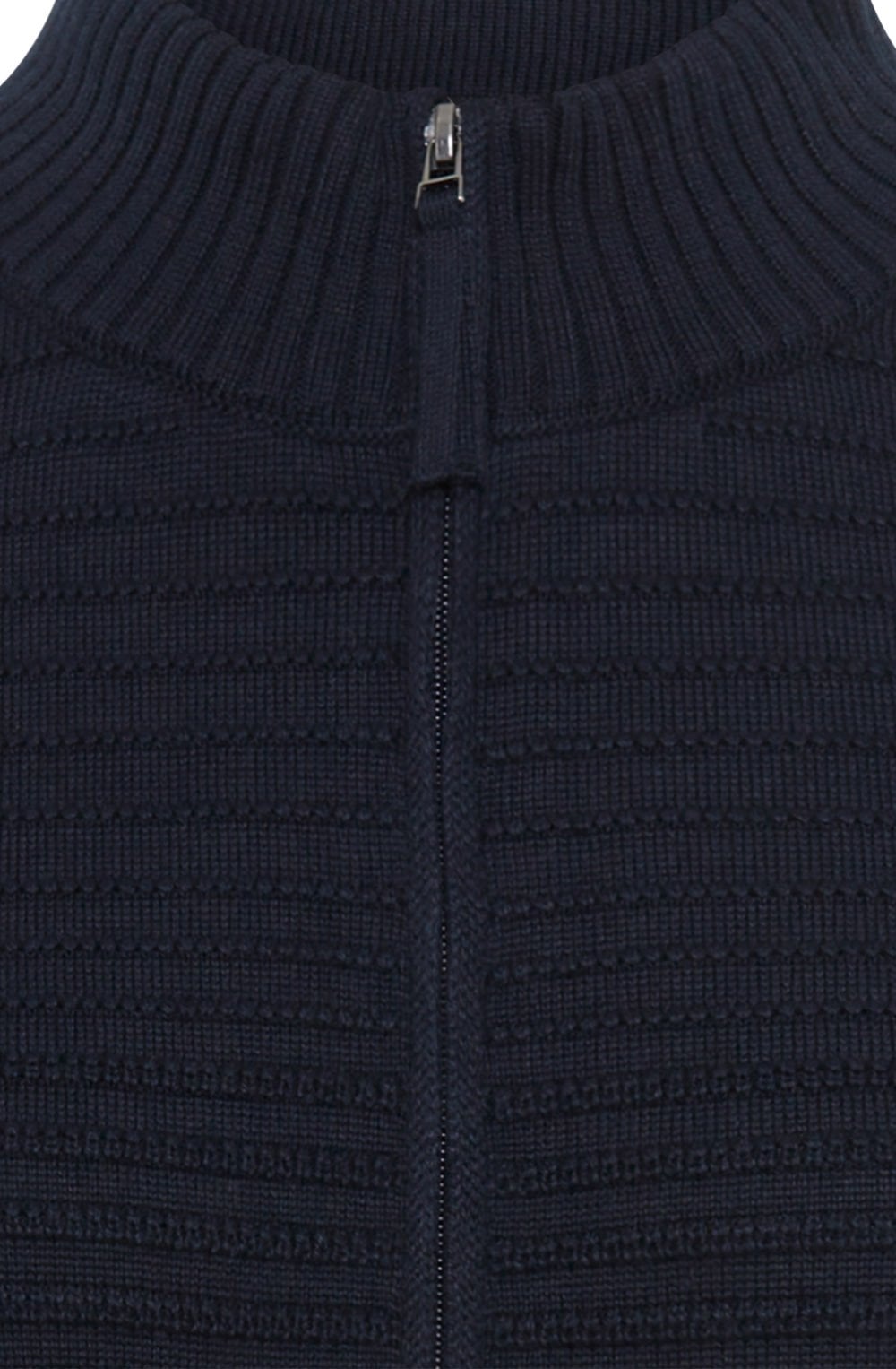 Power Navy Horizontal Ribbed Cardigan
