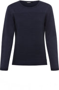 Power Navy Horizontal Ribbed Jumper