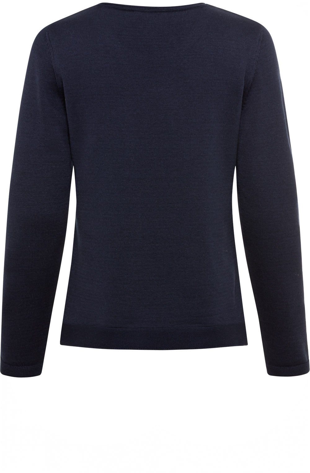 Power Navy Horizontal Ribbed Jumper