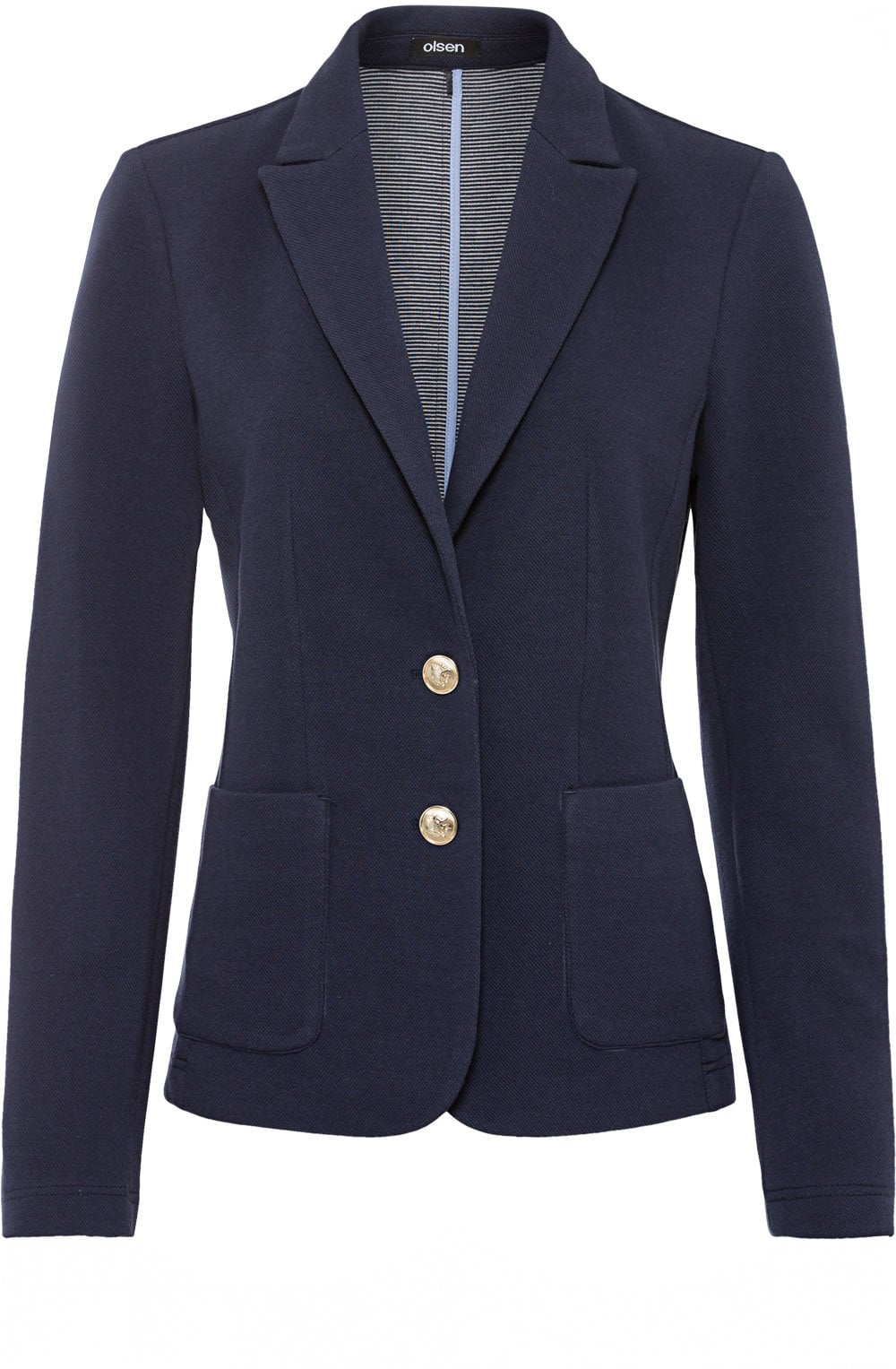Power Navy Jersey Blazer
