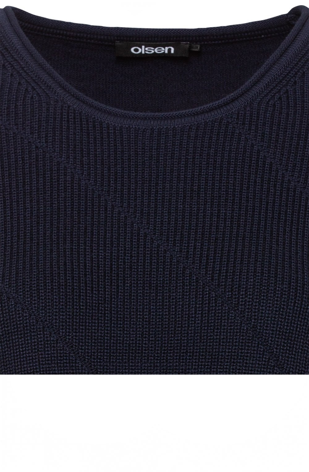 Power Navy Patterned Knit Jumper