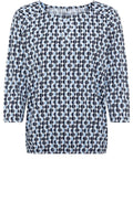 Power Navy Relaxed Clara Top