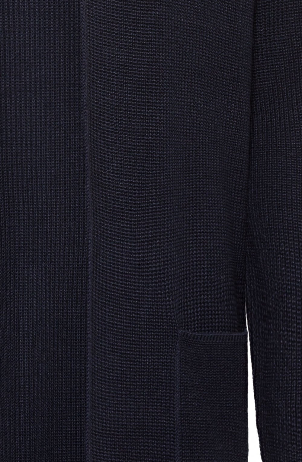 Power Navy Ribbed Open Cardigan