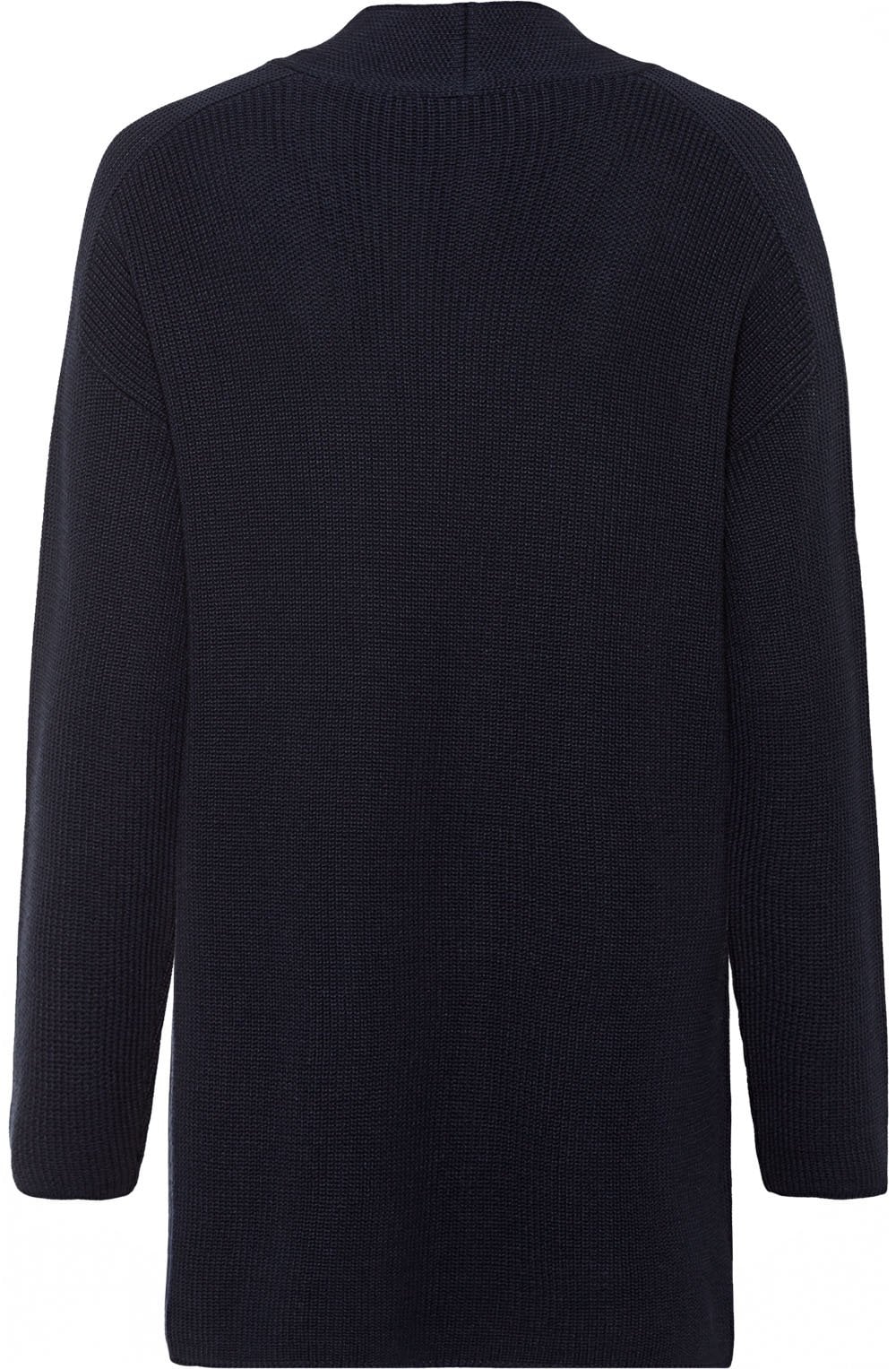 Power Navy Ribbed Open Cardigan