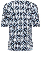 Power Navy Spotted Round Neck Edda T Shirt