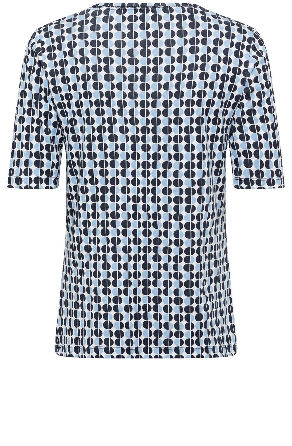 Power Navy Spotted Round Neck Edda T Shirt