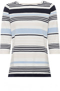 Power Navy Striped Design Top