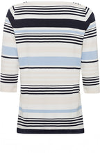 Power Navy Striped Design Top