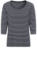 Power Navy Striped Hannah Top